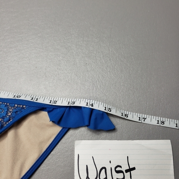 no boundaries blue bikini bottom women's size medium 7-9 - Picture 3 of 7